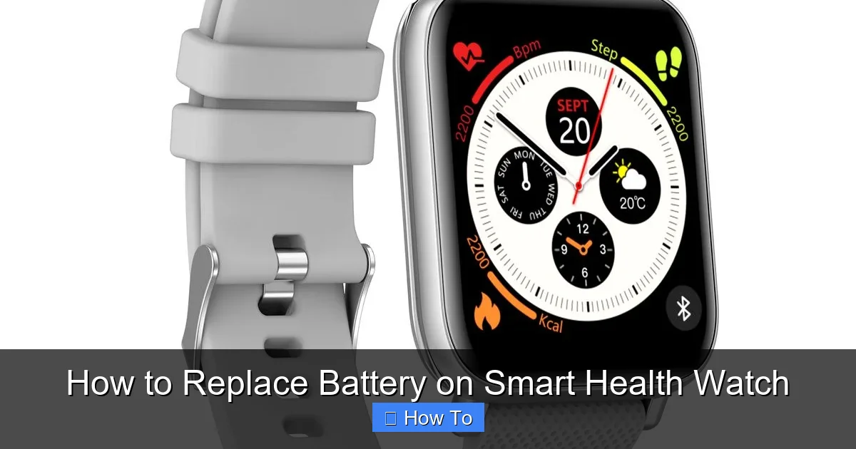 How to Replace Battery on Smart Health Watch