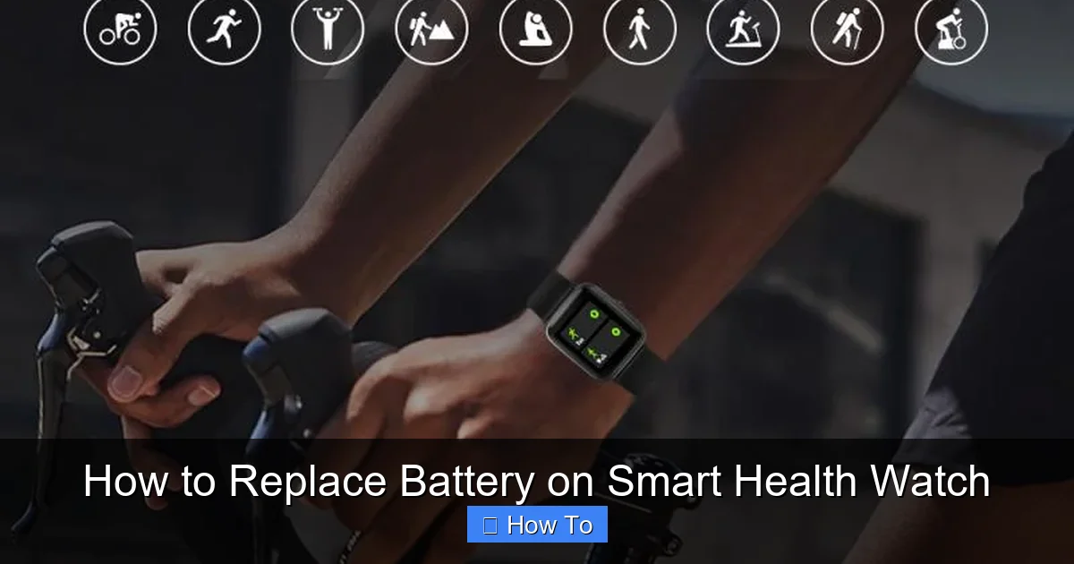 How to Replace Battery on Smart Health Watch