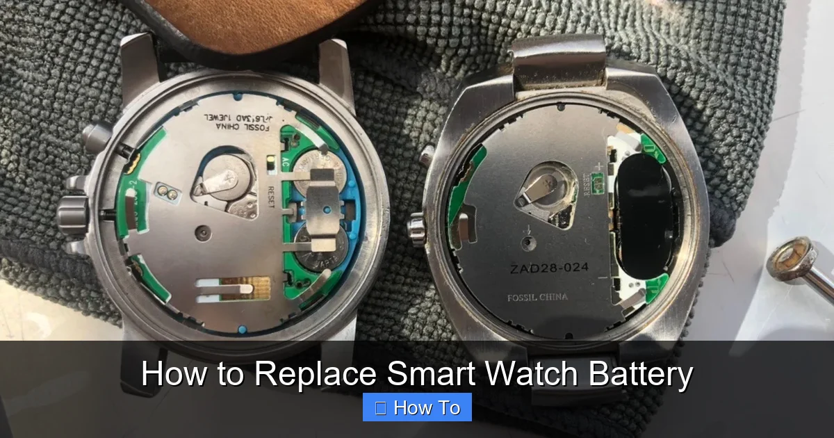 How to Replace Smart Watch Battery