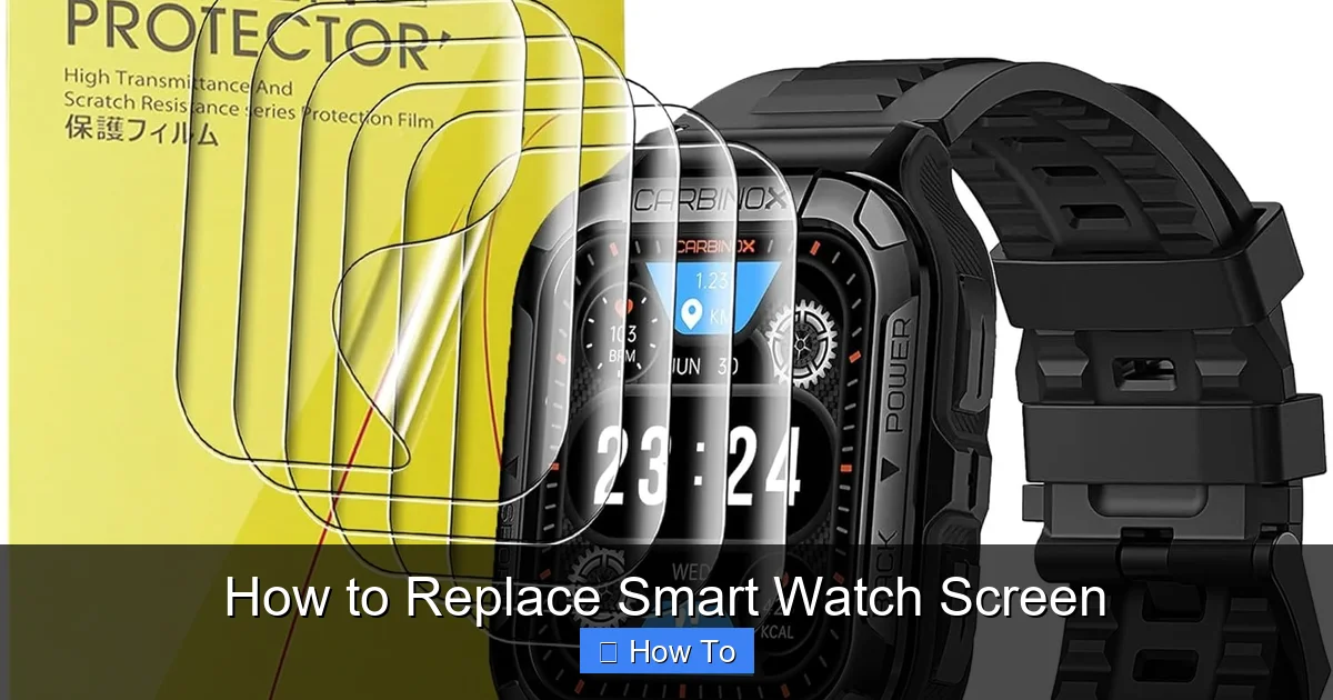 How to Replace Smart Watch Screen
