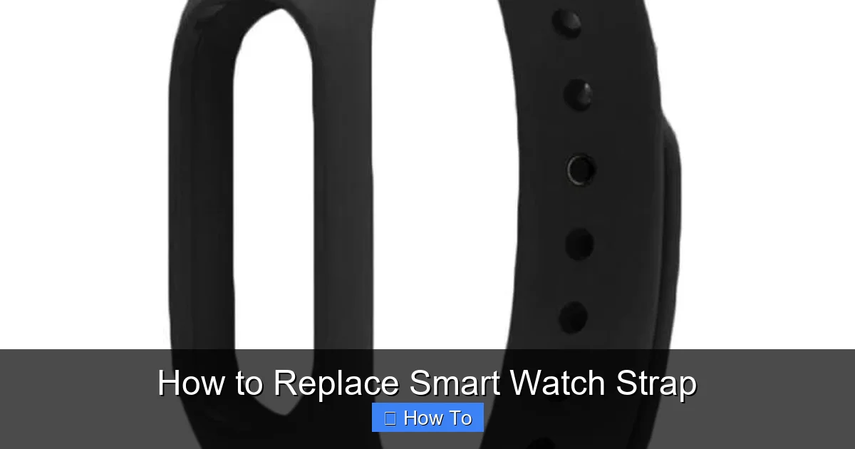 How to Replace Smart Watch Strap