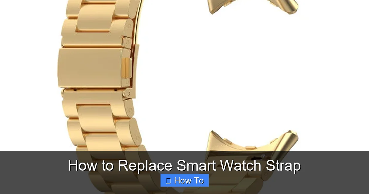 How to Replace Smart Watch Strap
