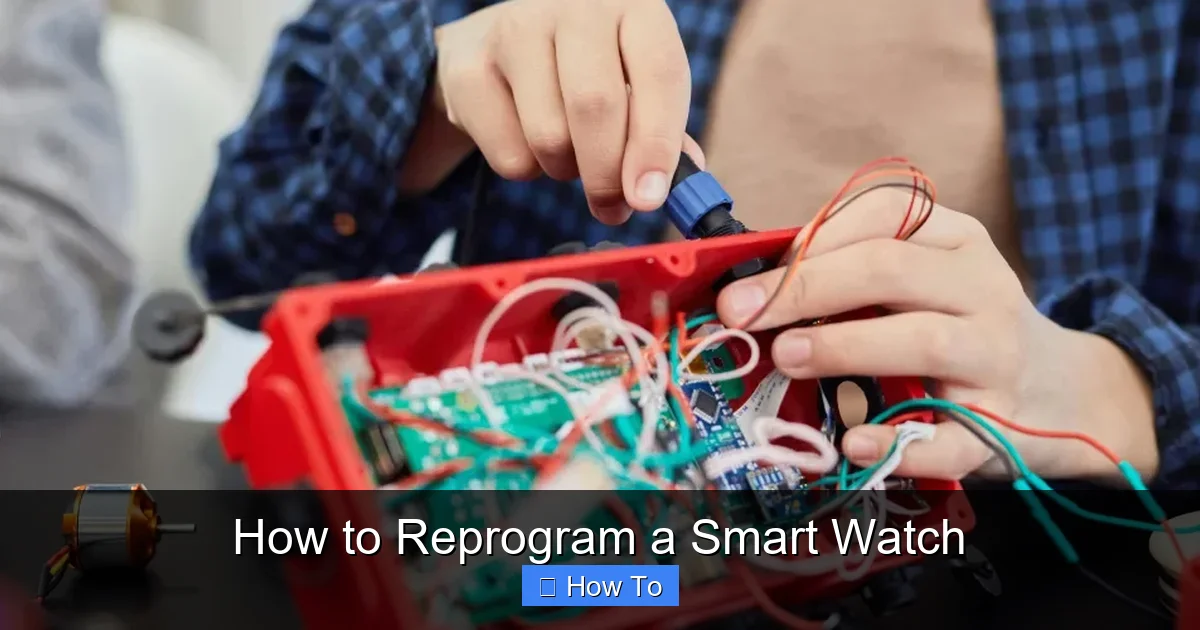 How to Reprogram a Smart Watch