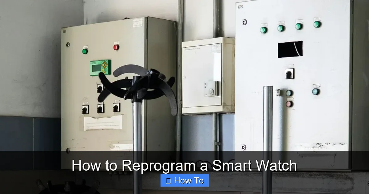 How to Reprogram a Smart Watch
