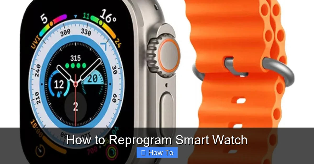 How to Reprogram Smart Watch