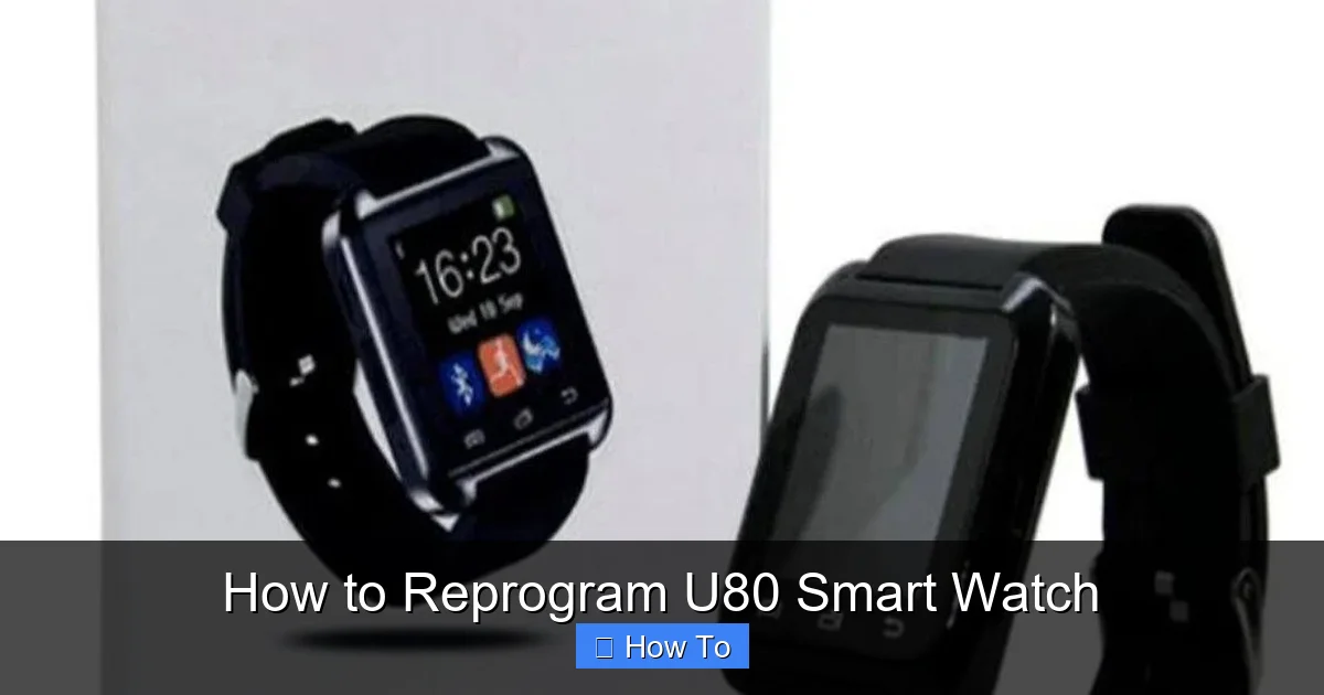 How to Reprogram U80 Smart Watch