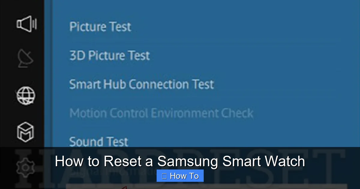 How to Reset a Samsung Smart Watch