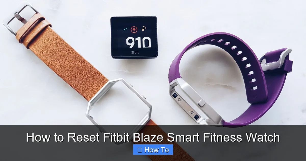 How to Reset Fitbit Blaze Smart Fitness Watch
