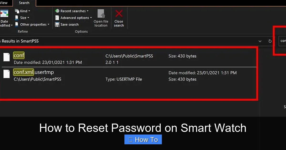 How to Reset Password on Smart Watch