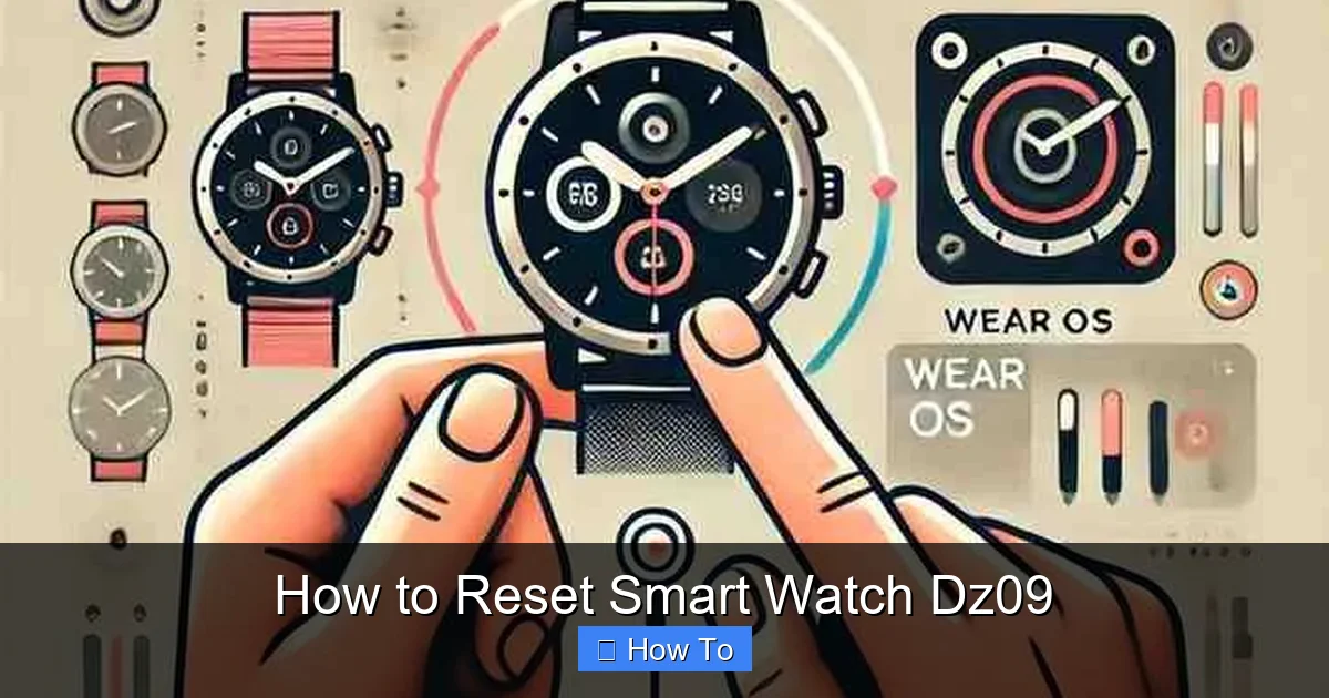 How to Reset Smart Watch Dz09