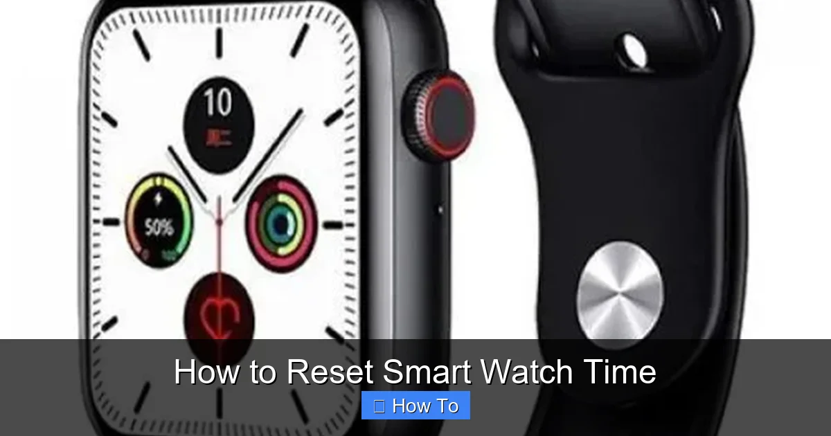 How to Reset Smart Watch Time
