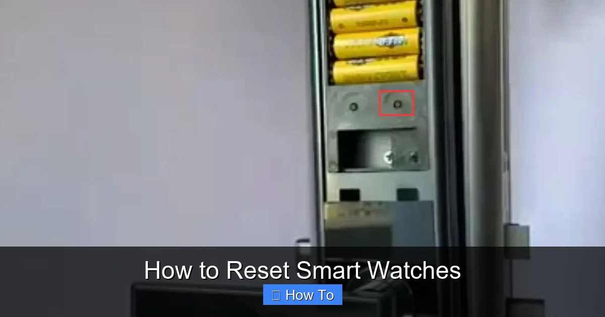 How to Reset Smart Watches