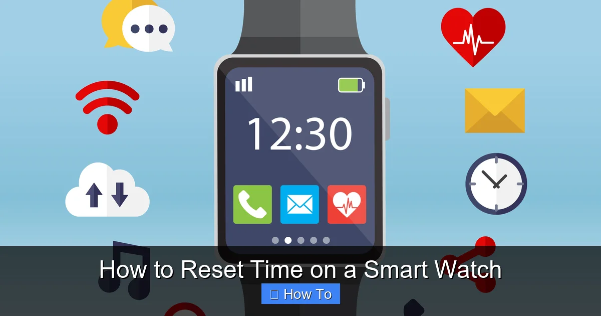 How to Reset Time on a Smart Watch