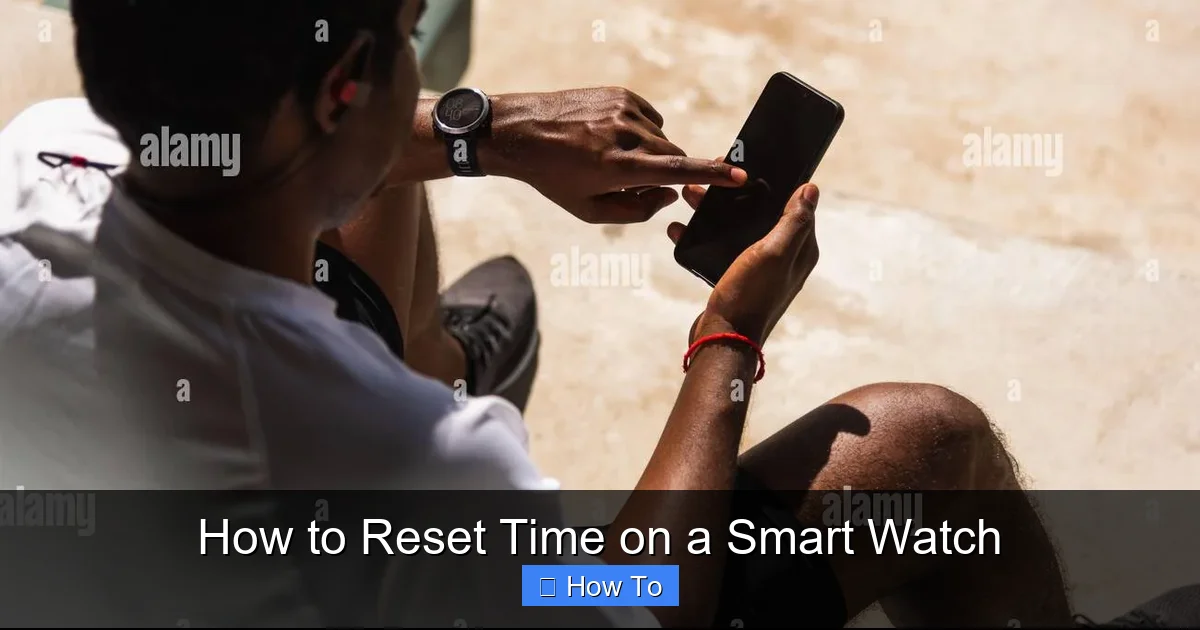 How to Reset Time on a Smart Watch