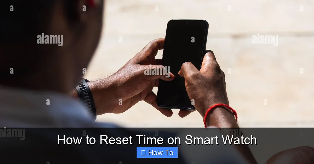 How to Reset Time on Smart Watch