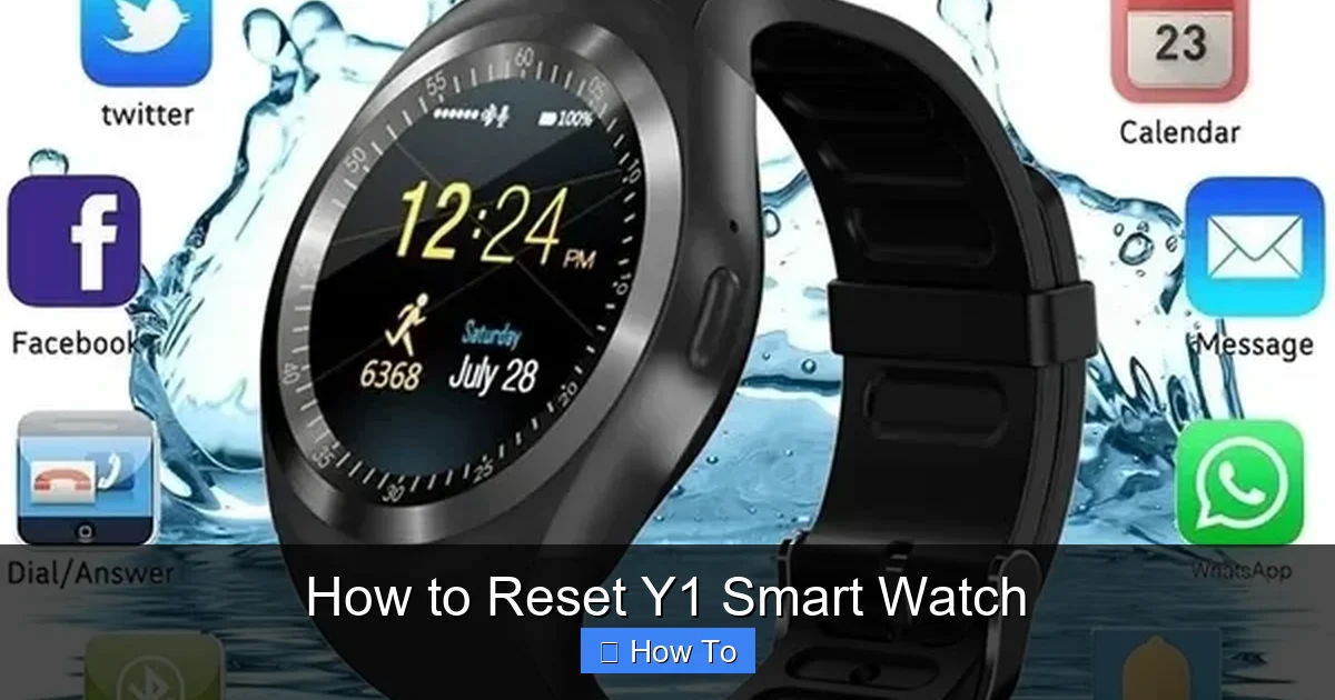 How to Reset Y1 Smart Watch