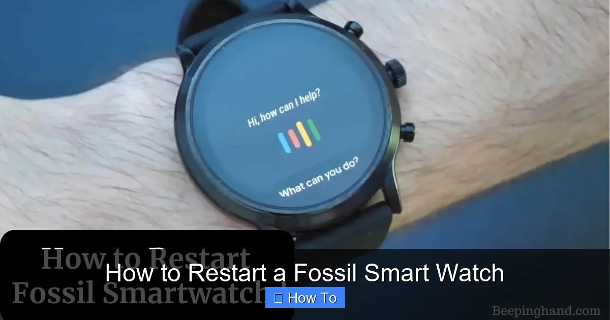 How to Restart a Fossil Smart Watch