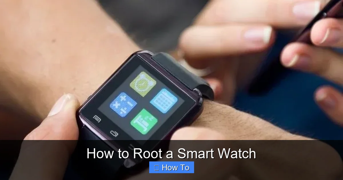 How to Root a Smart Watch