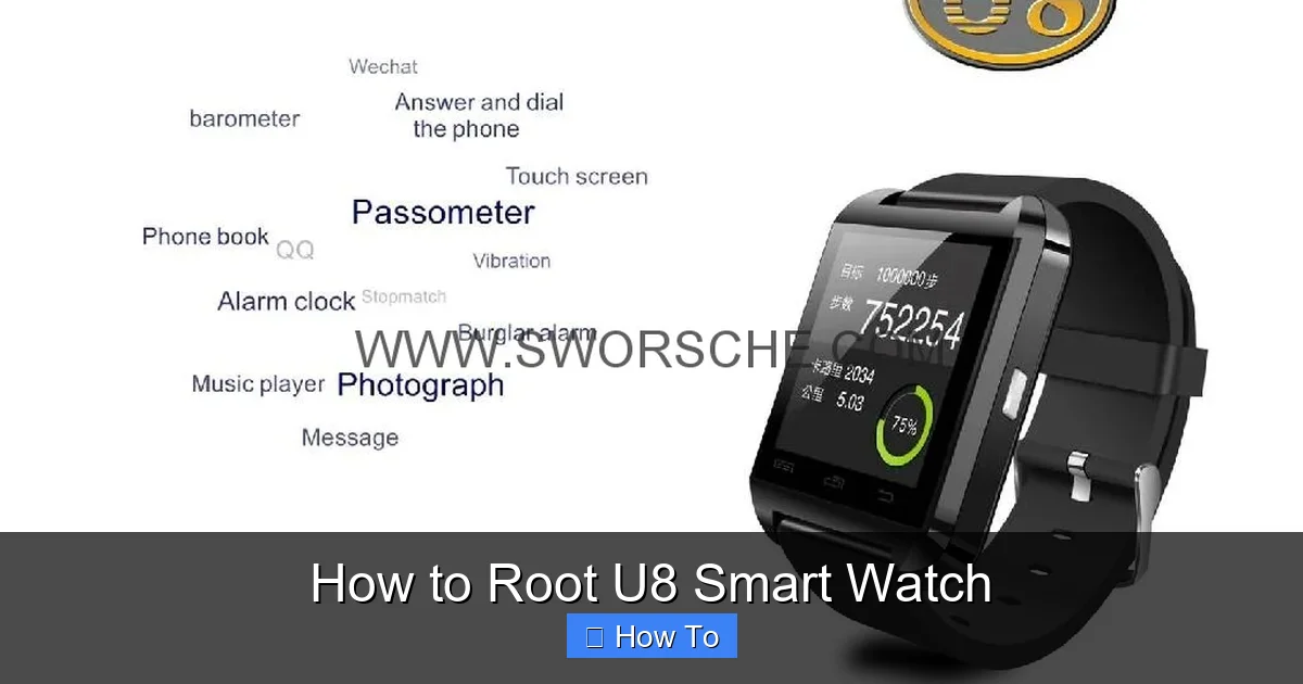 How to Root U8 Smart Watch