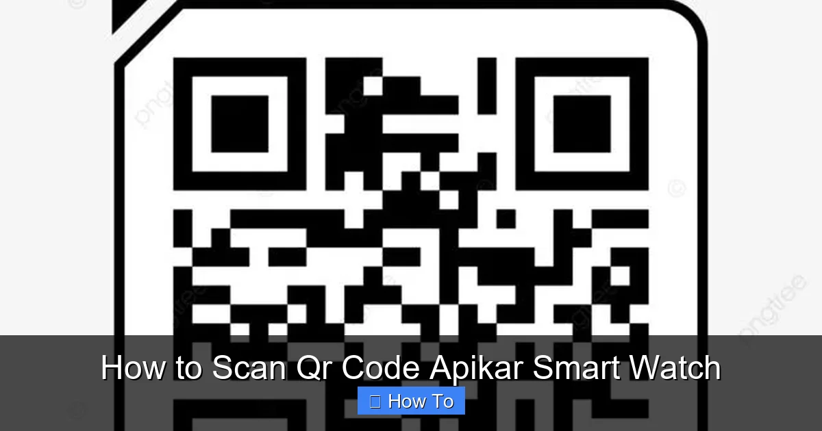 How to Scan Qr Code Apikar Smart Watch