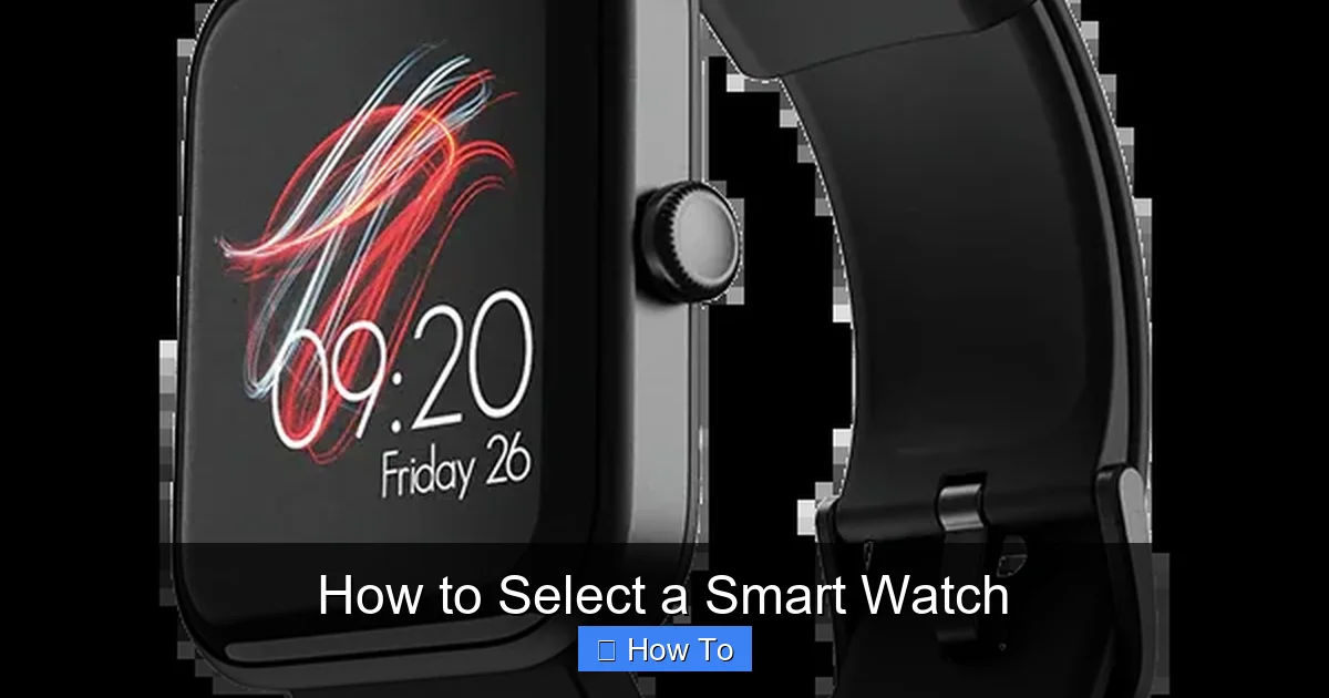 How to Select a Smart Watch
