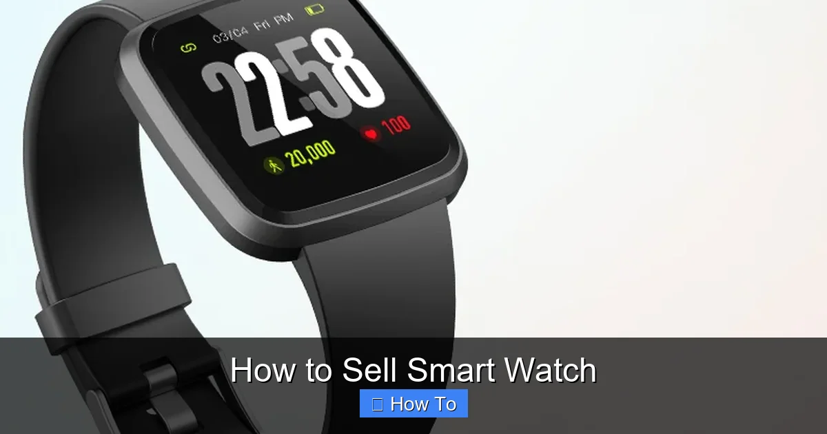How to Sell Smart Watch