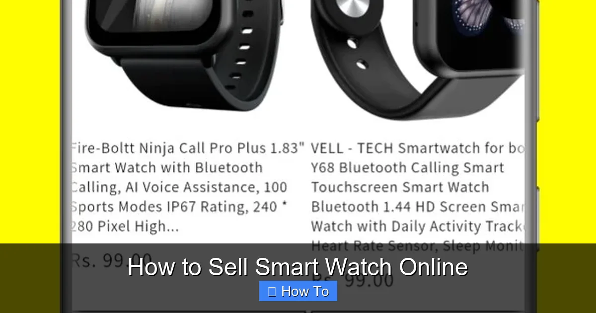 How to Sell Smart Watch Online