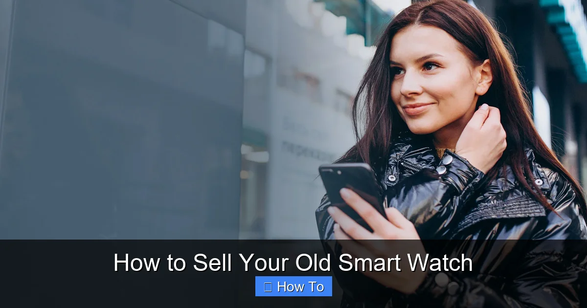 How to Sell Your Old Smart Watch