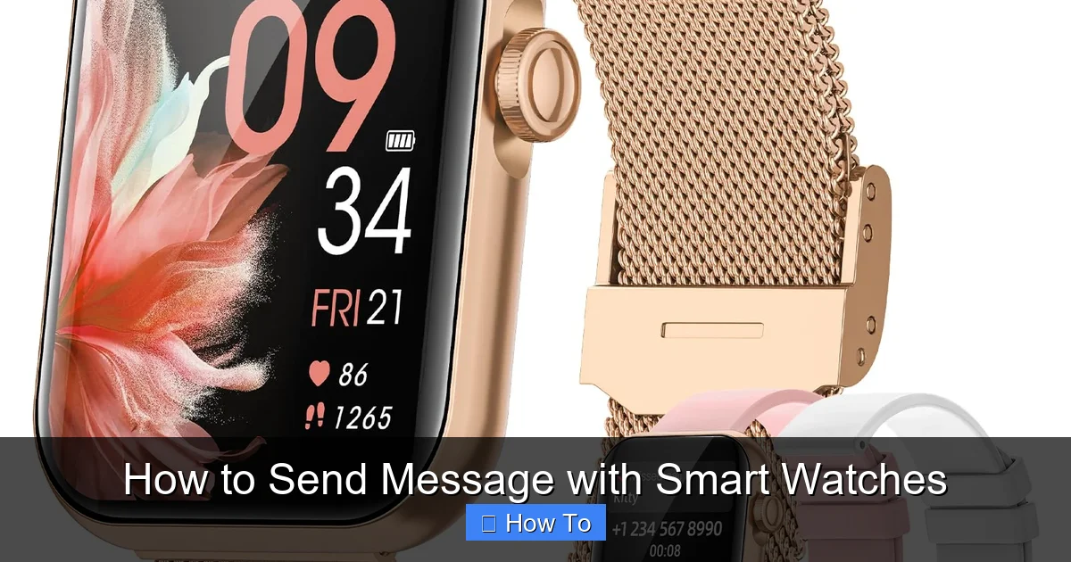 How to Send Message with Smart Watches