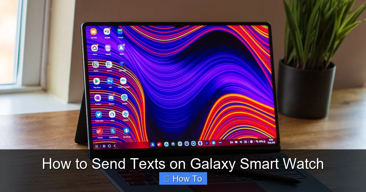 How to Send Texts on Galaxy Smart Watch
