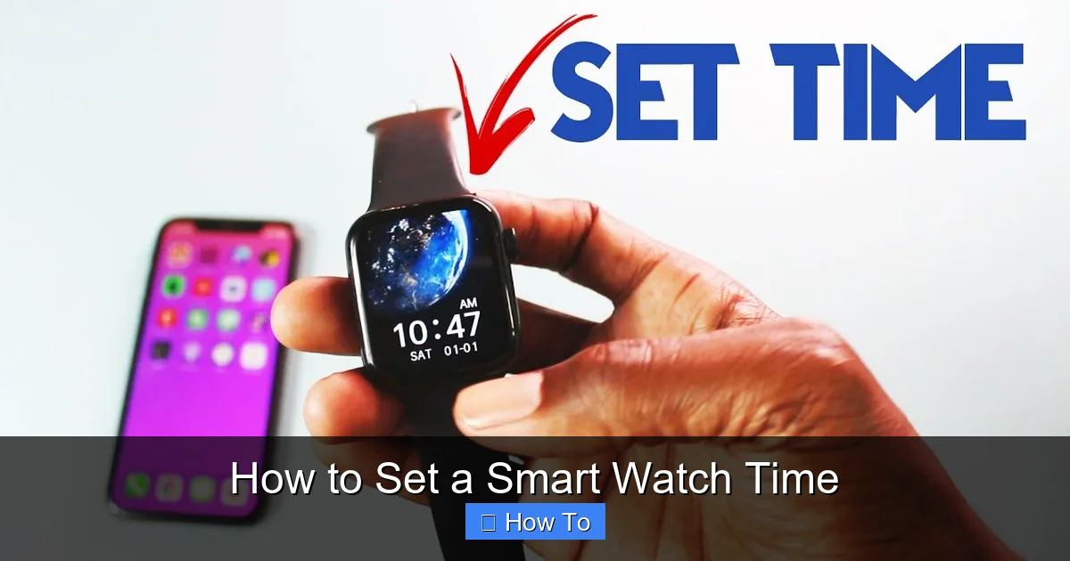 How to Set a Smart Watch Time