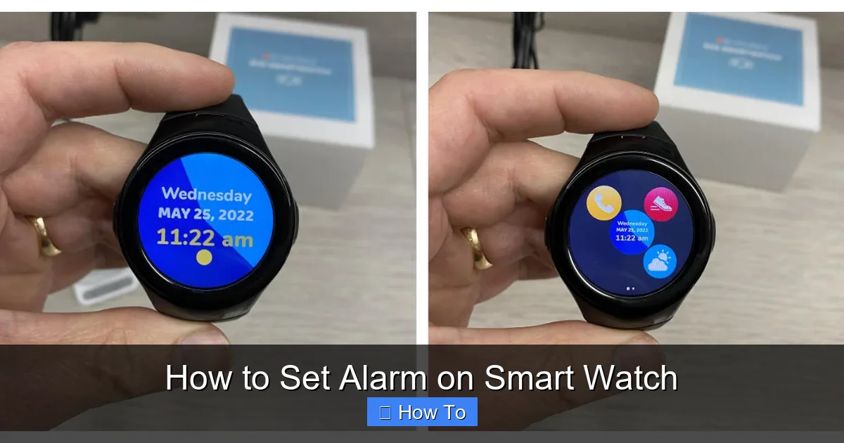 How to Set Alarm on Smart Watch