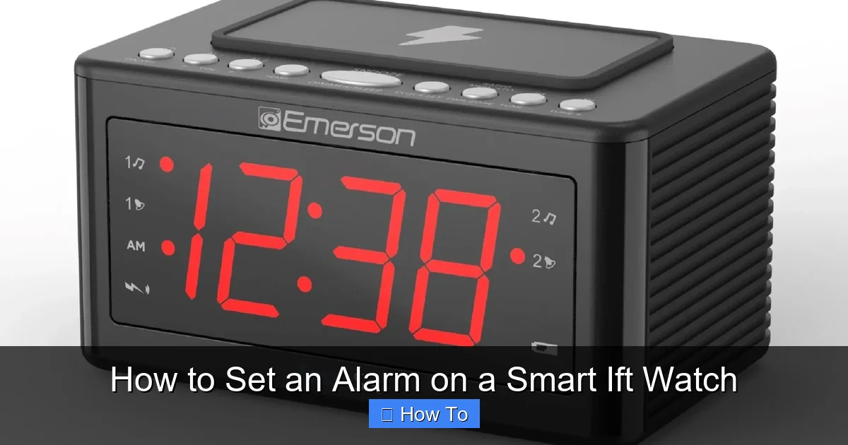 How to Set an Alarm on a Smart Ift Watch