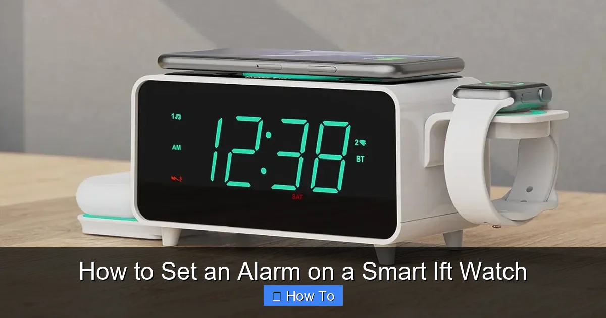 How to Set an Alarm on a Smart Ift Watch