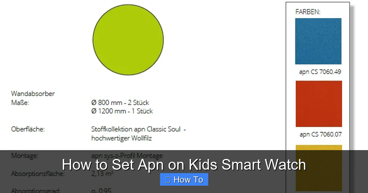 How to Set Apn on Kids Smart Watch