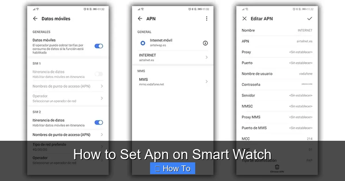 How to Set Apn on Smart Watch
