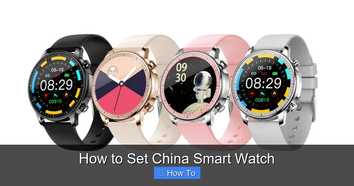 How to Set China Smart Watch