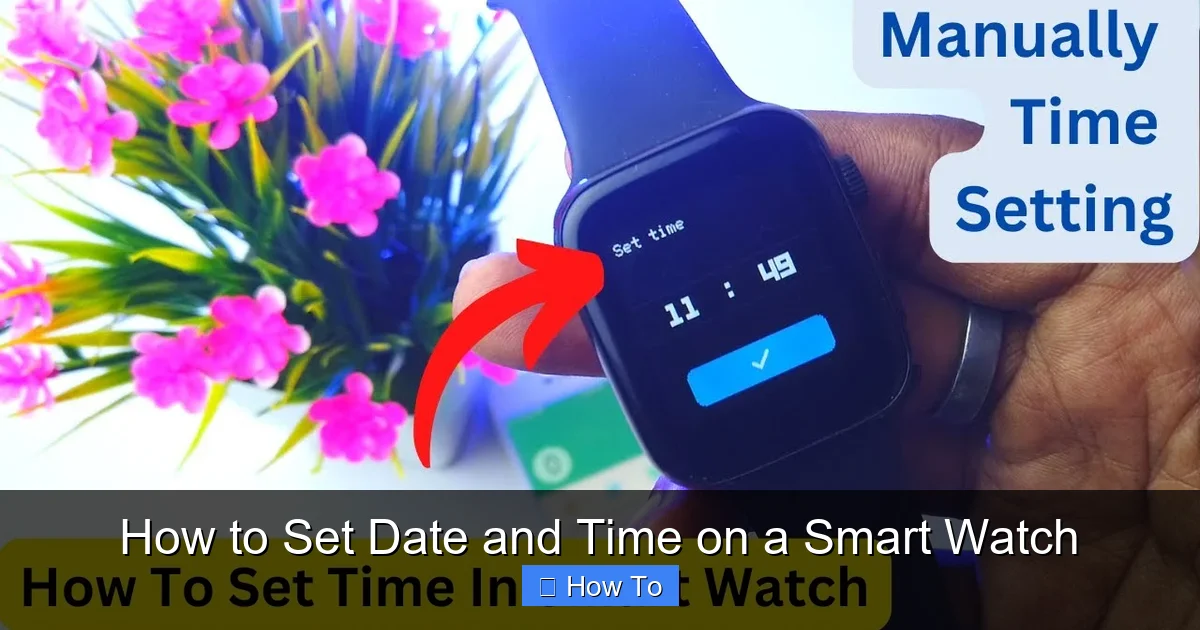 How to Set Date and Time on a Smart Watch