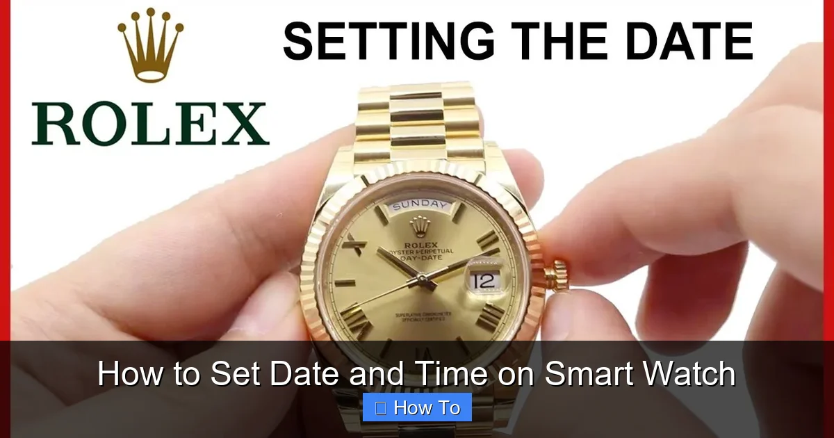 How to Set Date and Time on Smart Watch