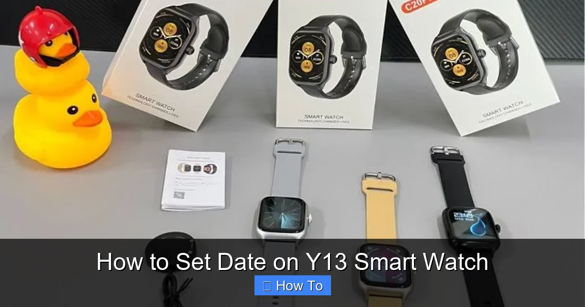 How to Set Date on Y13 Smart Watch