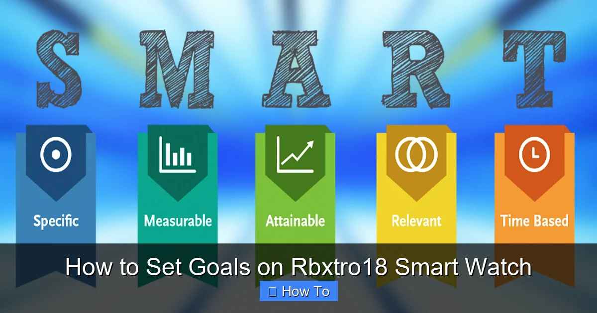 How to Set Goals on Rbxtro18 Smart Watch
