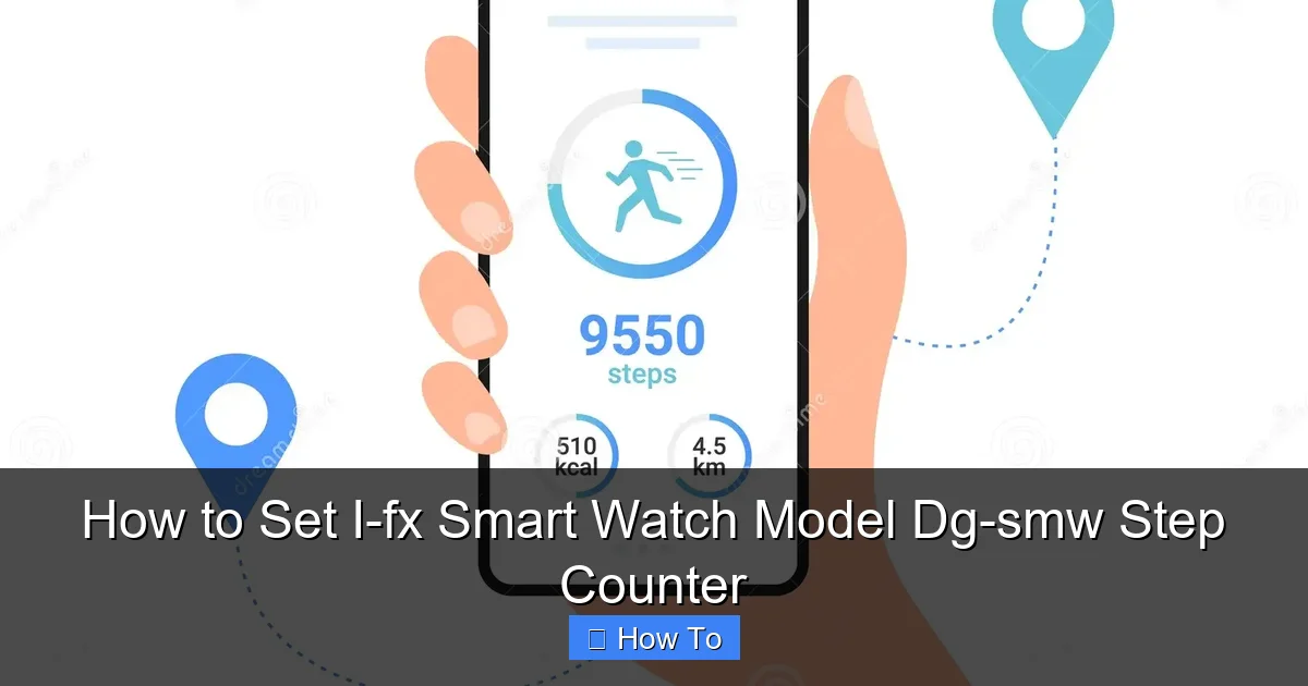 How to Set I-fx Smart Watch Model Dg-smw Step Counter