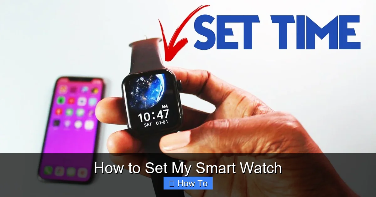 How to Set My Smart Watch