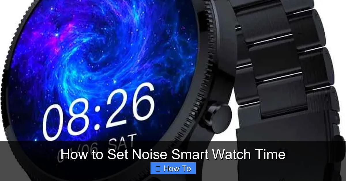 How to Set Noise Smart Watch Time