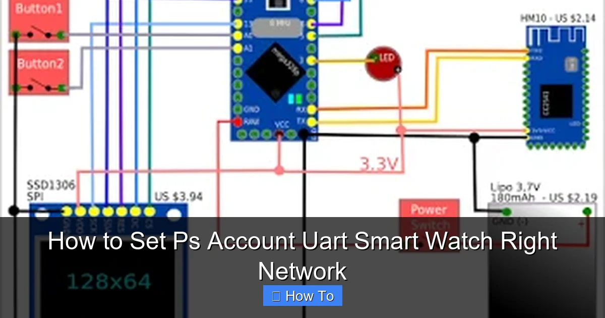 How to Set Ps Account Uart Smart Watch Right Network
