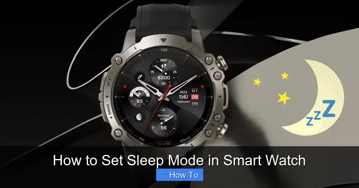 How to Set Sleep Mode in Smart Watch