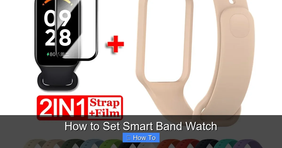 How to Set Smart Band Watch